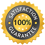 100% satisfaction guarantee logo