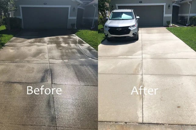 A driveway cleaning boosts curb appeal instantly
